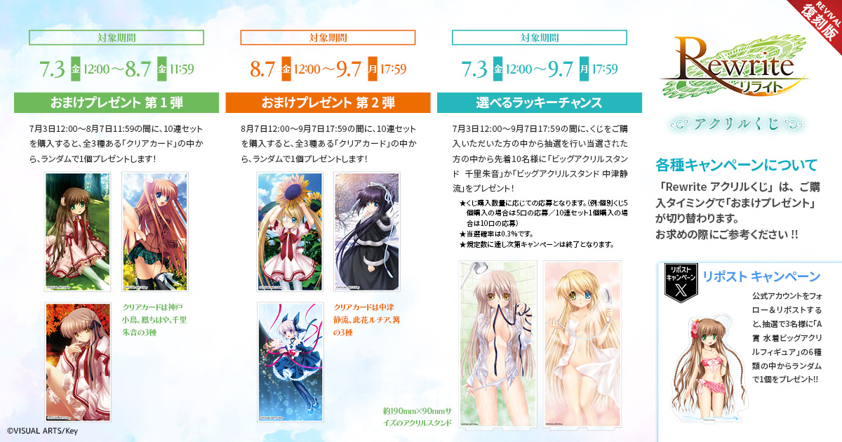 特典情報まとめ